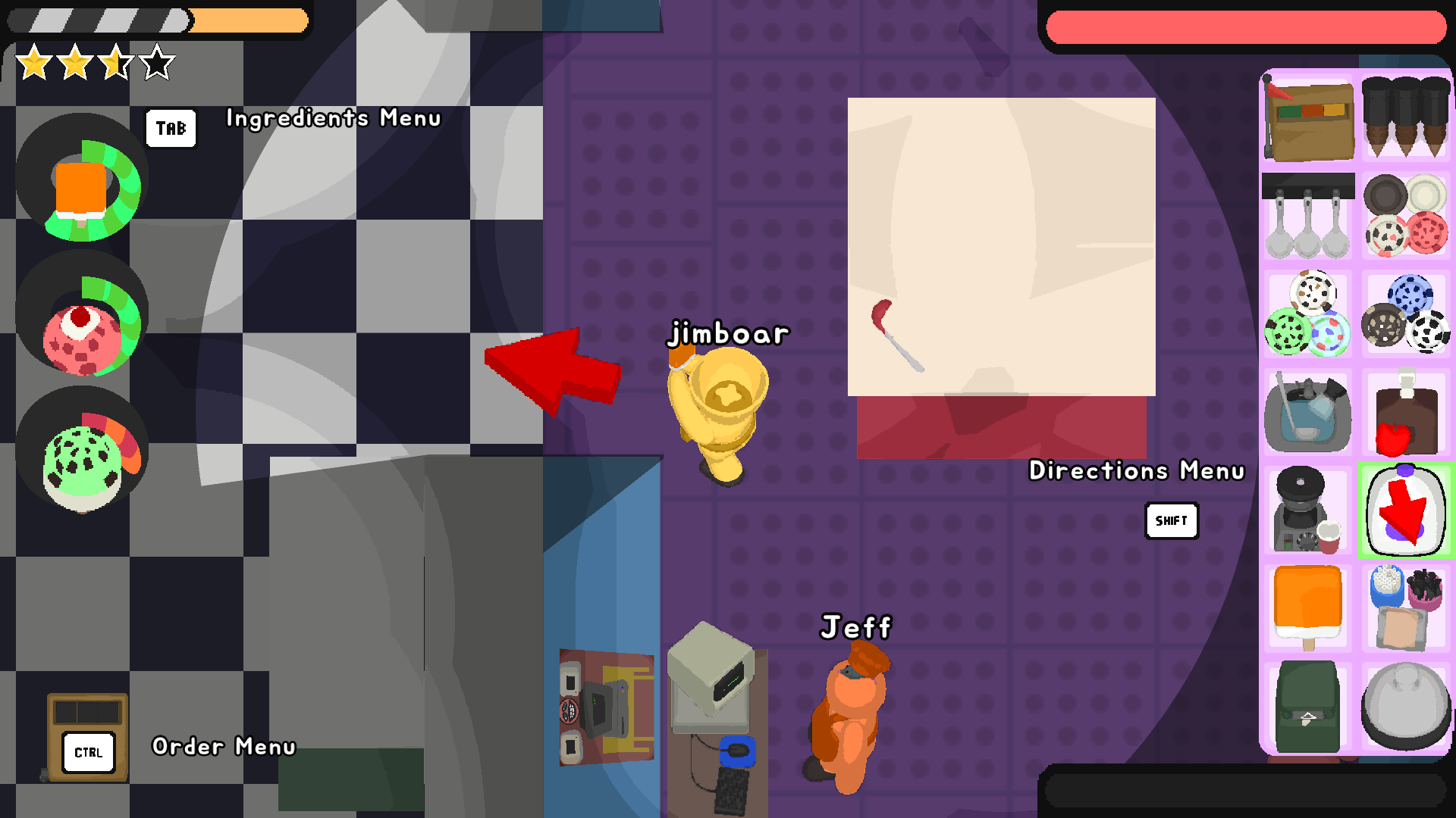 Screenshot Directions Menu